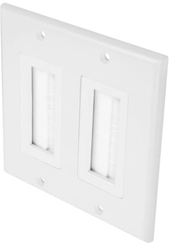 WATIIFUFU Kabelmanagement Panel Für Wandmontage Kabeldurchführung Bürstenplatte Aus Langlebigem Kunststoff Steckdosenabdeckung Für Tv Und Soundsysteme Installieren