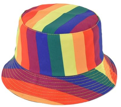 Xinhuju Regenbogen-Fischerhut, Regenbogen-Fischerhut | Schützen Sie Sich stilvoll beim Camping, beim