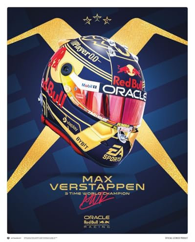 Pyramid International Poster Max Verstappen – Helmet World Champion 2023 Collector's Edition – Poster – 40 x 50 cm