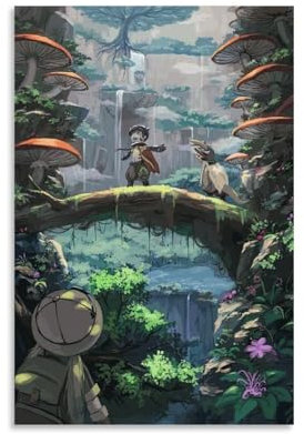 LASOQUAN Poster Made in Abyss, dekoratives Gemälde, Leinwand, Wandposter und Kunstdruck, modernes Familienschlafzimmer, Dekoration, Poster, 30 x 45 cm