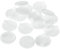 QUARKZMAN Scharniere Lochabdeckungen, 18 Stück 35mm(1-3/8) ID - Kunststoff Abdeckkappe für verdeckte Scharniere Rund Flush Typ Stecker Kappe für Möbel Schrank Schrank (Weiß)