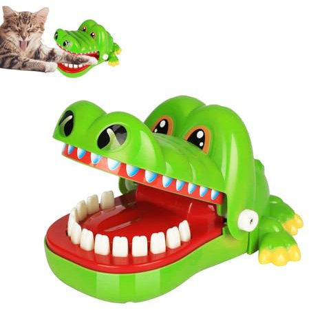 Krokodil Spiel Klein Croco Doc Spiel Spielzeug Krokodil Zähne,Action Geschicklichkeit für Familienspiel, Teste Dein Glück, für Kinder, Familienspiel, Partyspiel, für Mädchen & Jungen, Geschenk (S)