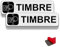 FloraVigo Letreros para puerta/aviso, 2 unidades, 19 x 5 cm, aluminio cepillado, impermeables, para interior y exterior, panel de aluminio con adhesivo (TIMBRE)