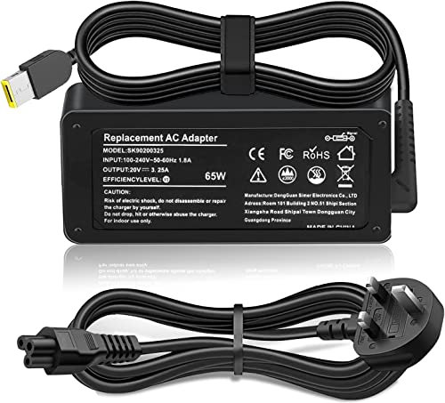 65W USB Thinkpad Charger,for Lenovo Thinkpad T430 T440 T440S T440P T460 T470 E460 E465 E470 E475 E550 E560 E565 E575 L460 L470 L560 L570 ADLX45NDC3A ADLX45NLC3A ADLX45NCC3A Power Adapter