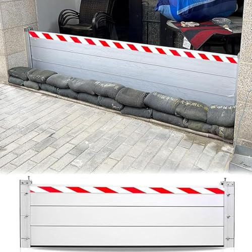 Barrera Anti Inundaciones Puertas Muro De Contención De Agua Protección Contra Inundaciones Barrera Anti-Inundaciones Barrera Anti Inundaciones Puerta Garaje(85x40cm)