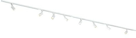 Qub Focus III 1-Phasen Led Schienensystem - 400cm - 8x GU10 Spots Schienensystem lampen - 4x 1m Lichtschienensystem - I-Form - Deckenstrahler Weiß - Erweiterbar & flexibel - LED-kompatibel