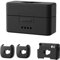 Funda protectora de silicona portátil para mini micrófono DJI MIC, color sólido, a prueba de golpes, impermeable, funda protectora de micrófono inalámbrico (2 TX+1 RX Set Negro)