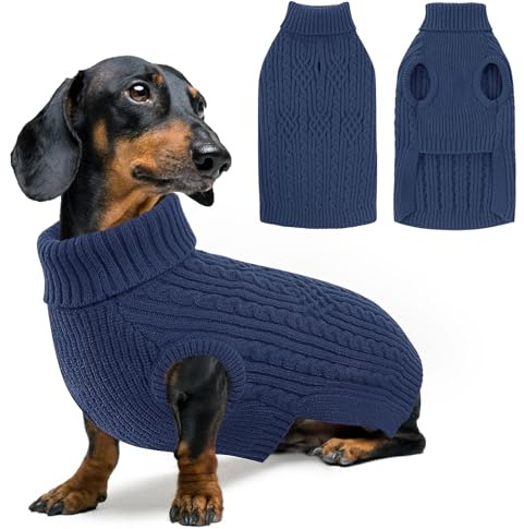 AOFITEE Hundepullover Kleine Hunde, Warmer Katzenpullover Hundepulli XS | Winter Hundepulli Strickpullover Weihnachtspullover, Warm Pullover für Kleine Mittlere Groß Hunde