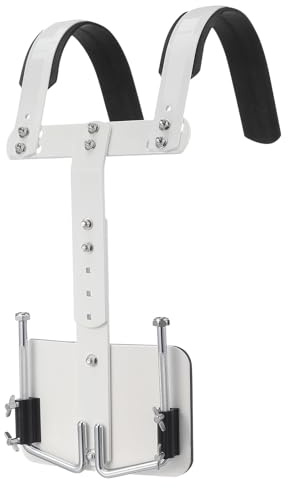 SOLUSTRE Verstellbarer Aluminium Schultergurt für Snare Drum mit Einfachem Aufbau und Bequemem Tragen Weißer Marschgurt für Snare Drum Zubehör