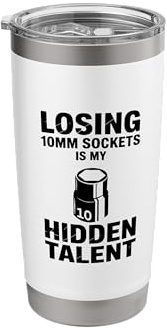 Losing 10MM Sockets is My Hidden Talent Car Guy Car Mechanic Stainless Steel Insulated Tumbler