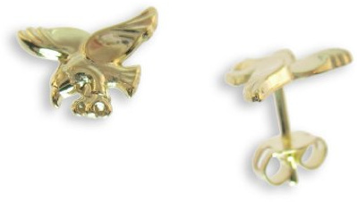 Ohrstecker per Stück echt 14 Karat Gold 585 mit Adler (Art 602004/811032)