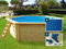 Habitat et Jardin Piscina in Legno Hawai - 4,10 x 1,20 m + Copertura a Bolle 180 + Copertura Invernale 280 gr/m².