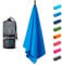 Fit-Flip Microfaser Handtücher - kompakt und leicht - Mikrofaser Handtuch schnelltrocknend - als Reisehandtuch, Sporthandtuch, Strandtuch - Badetuch groß (1x 50x30cm, Sky Blau)