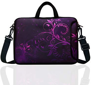 Funda para portátil de 10 pulgadas con asa acolchada para iPad, Netbook, Tablet y lector de 9,6, 9,7, 10,1 morado morado