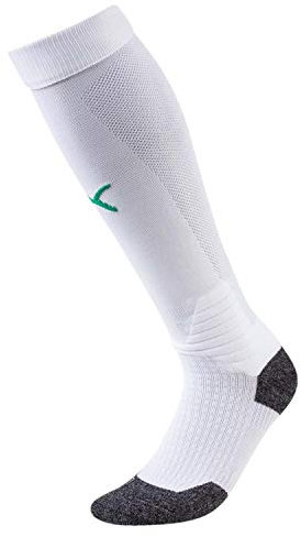 Puma Herren LIGA Socken LIGA One size, White/Pepper Green, 35-38 (Herstellergröße: 2)