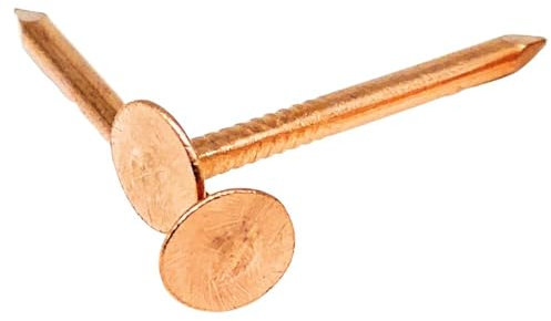 1.5 Inch Pure Copper Nails Roofing Slate Spikes, 10 oz Quantity