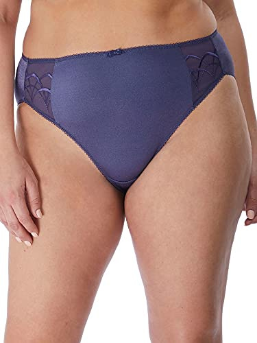 Elomi Women's Cate Embroidered Briefs, Denim, 3XL