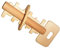 MINGZE 3D Holzpuzzle Denksportaufgaben, Knobelspiele Geduldspiel aus Holz Holzspielzeug, Logisches Spielzeug und Geschenk für Kinder und Erwachsene (Key Lock)