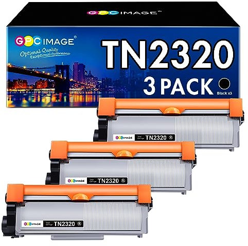 GPC IMAGE TN2320 Kompatibel für Brother TN2320 TN-2320 TN2310 TN-2310 Toner für MFC L2700DW L2700DN L2720DW L2740DW DCP-L2520DW L2540DN L2560DW HL-L2340DW L2360DN L2300D L2365DW (Schwarz, 3er-Pack)