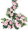 LESING Rosen-Girlanden, künstliche Rosenranken, 4 Stück, künstliche Seidenblumengirlanden mit grünen Pflanzen, Hochzeit, hängende Blumenranken, Girlanden für Zuhause, Bogen, Gartendekoration
