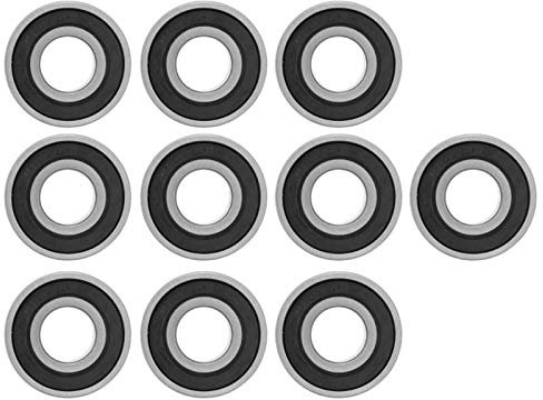 Fafeicy 10 Stück 6202-RS Kugellager 15x35mm, Rillenkugellager aus Lagerstahl, Doppelseitig Dichtung für Motor, Getriebe, 3D-Drucker, Werkzeugmaschinen