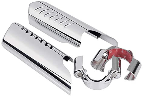 XMMT Chrome Lower Fork Leg Deflector Shield Guard Cover Kit For Harley Dyna 2006-2017 & Softail FXST FXSTB FXSTC 1991-2010