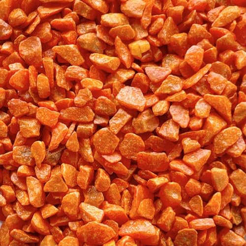 naninoa DEKOSTEINE farbig 9-13mm (Bunte Dekosteine, Farbsteine) 0,5 kg farbige Steine. Farbe: ORANGE