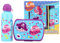 Kids Love Pirates Back to School Set, Kinder Lunchbox mit Trinkflasche Trinkflasche, Lunchbox aus BPA-freiem Kunststoff, 500ml Aluminiumflasche | Leicht zu reinigen