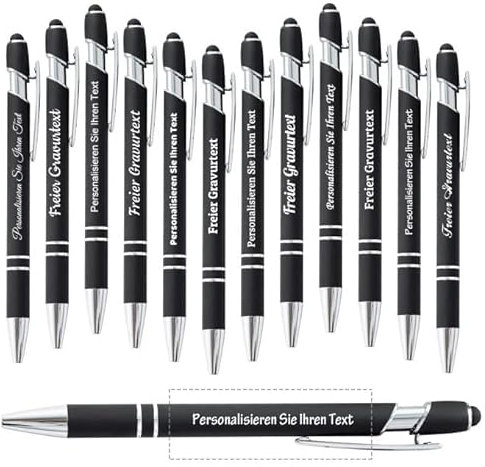 Brocade Creek 120 personalisierte Stifte mit Namen, weicher Anschlag, perfekter Stift für Schüler/Erwachsene, Weihnachten, Abschlussfeiern, Jubiläen, Büros, Schulen, leichtes Schreiben.