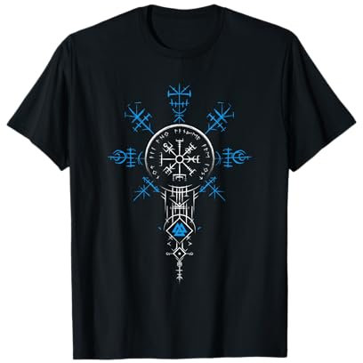 Klassisches Keltischer Vikinger Vegvisir Kompass Wikinger T-Shirt