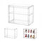 Dasellfa Vitrine Schaukasten Plexiglas Box, Acryl Vitrine, Sammlervitrine mit Tür, Für Minifiguren, Figuren Vitrine Kleine, Action Figuren Spielzeug, Modellautos, Sammelfiguren (27*13*22cm)