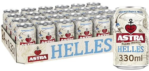 Astra Kleine Freiheit- Helles 0,33l Dose, Bier Dose Einweg (24 x 0,33 l)