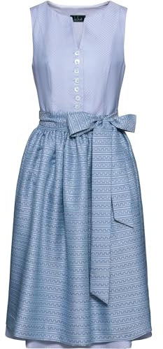 Luis Steindl Midi-Dirndl Blau/Grau 44