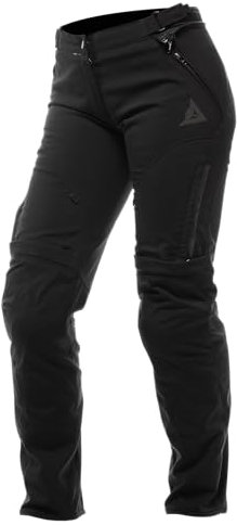 Dainese - Drake 2 Air Tex Pants Wmn, Stoff-Motorradhose, Stretch, mit Protektoren, Frau, Schwarz/Schwarz, 40