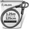 JIMJOOS Cavo di sicurezza da 1,25 m – 10 mm di spessore in acciaio inox – Flessibile rivestito in vinile intrecciato filo di acciaio con estremità ad anello sigillate con custodia protettiva