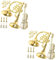 HEMOTON Christbaumschmuck Geige Stück Musikinstrument Modell Miniatur Violine Ornament Weihnachtsdekoration Für Schlafzimmer Weihnachtsdekoration Innen Weihnachtswanddekoration Miniatur Trompete