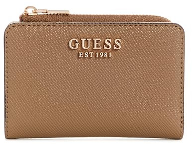 GUESS Laurel Damen Kartenetui mit umlaufendem Reißverschluss, Dark Taupe, Einheitsgröße