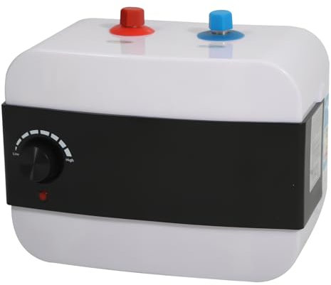 6 Liter Warmwasserspeicher Boiler - 1500W Mini-Durchlauferhitzer- Warmwasserspeicher Küche - druckfester Untertisch - Weiß