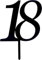 Cake Topper 18 schwarz