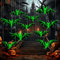 Macayda Halloween Deko, 10 Stück Halloween Fledermaus Deko Leuchtender Halloween Deko Outdoor Wasserdichtes PVC Halloween Wanddeko Horror Deko für Halloween-Partydekorationen
