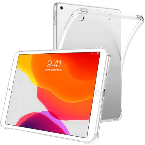 for iPad 7th/8th/9th Generation Case (10.2 inch, 2019/2020/2021), Slim and Light Case, Clear