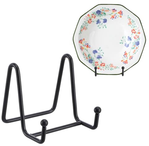 Gjinxi Espositori per Foto Supporti per Piatti In Metallo Da 7,6 cm per Visualizzazione Supporto per Piatti Decorativi Supporto per Piatti Supporto per Cornici Espositori per Libri Foto