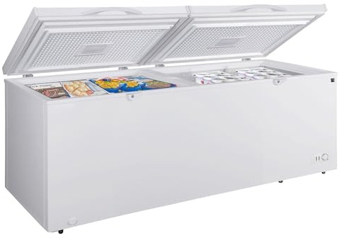 Kenmore Deep Freezer - Convertible Refrigerator/Chest Freezer, 2 Hanging Basket, Garage Ready, Meat Storage, Front Drain, Congelador For Home, Apartment, Basement, Cottage 25.0 Cubic Feet, White