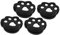 Happyyami 4 Stück Stoßdämpfer Für Tennisschläger Badminton Tennis-ersatzgriff Griptape Für Tennisschläger Overgrip-Tennis Pickleball-griffband Squash-schläger Schlägerzubehör Kieselgel Black