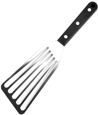 Fish Spatula, Stainless Steel Slotted Fish Turner with Solid Handle, Professional Non Stick Fish Slice Spatula for Flipping Frying Grilling Cooking, BPA-Free