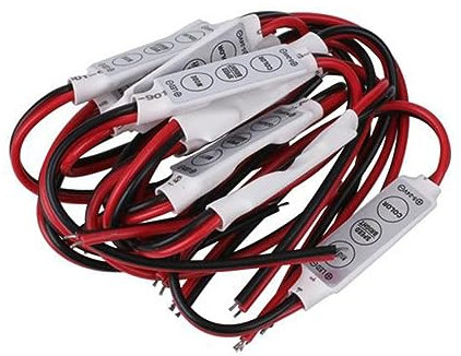 Housoutil Mini- -controller-dimmer 3 Tasten 12- V Lichtstreifen-dimmer Dimmer-lampentaste für Den Auto-modus-speicher