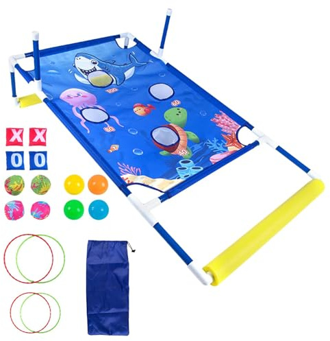 Wurfspiel im Freien, Bohnensack Toss Carnival Game, Karneval Party Toss Ring Game | Cornhole Yard Activities Toys for Backyard Lawn Beach Camping Backyard Garden