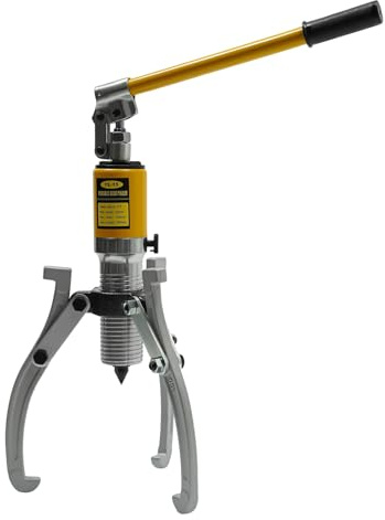 ZENGRICE Lenkradabzieher,15T 3-Arm Hydraulik Radnaben,Ausdrücker Set,Polrad Abzieher Satz Hydraulischer,Antriebswellen AusdrüCker Set,Langer Handgriff,Verwendet LKW-Räder,PKW-Achsen so weiter.