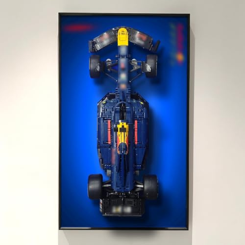 NOVDA Display Wandtafel Kompatibel Mit 42206 F1 Racing, Aluminiumlegierung Frame Wall Mount, Wandhalterung Rahmen for Geeignet Wohnzimmer, Büro Ausstellungen 75 * 45cm (Kein Modell enthalten)