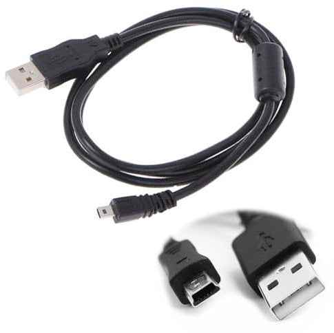 FENGRUI 1 Pcs UC-E6 USB Data Sync & Photo Image Transfer Cable,Replacement UC-E6 UC-E16 UC-E17 UC-E23 Compatible with Nikon Coolpix Charger,Panasonic Lumix DMC-TZ Series(1M Long)